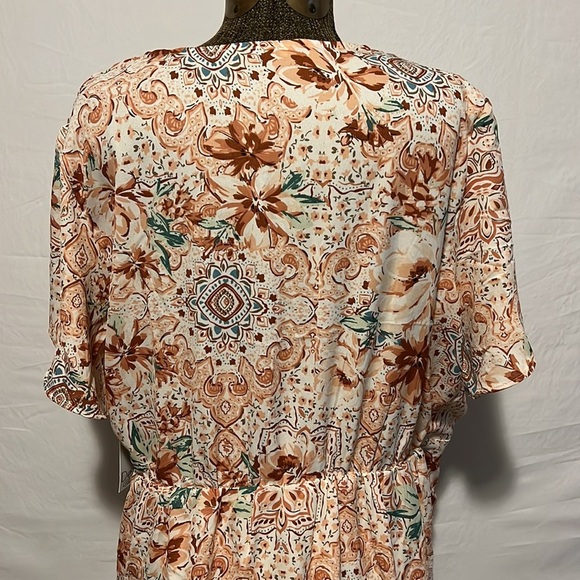 NWT DEX FLORAL WRAP DRESS 2X - Picture 11 of 16